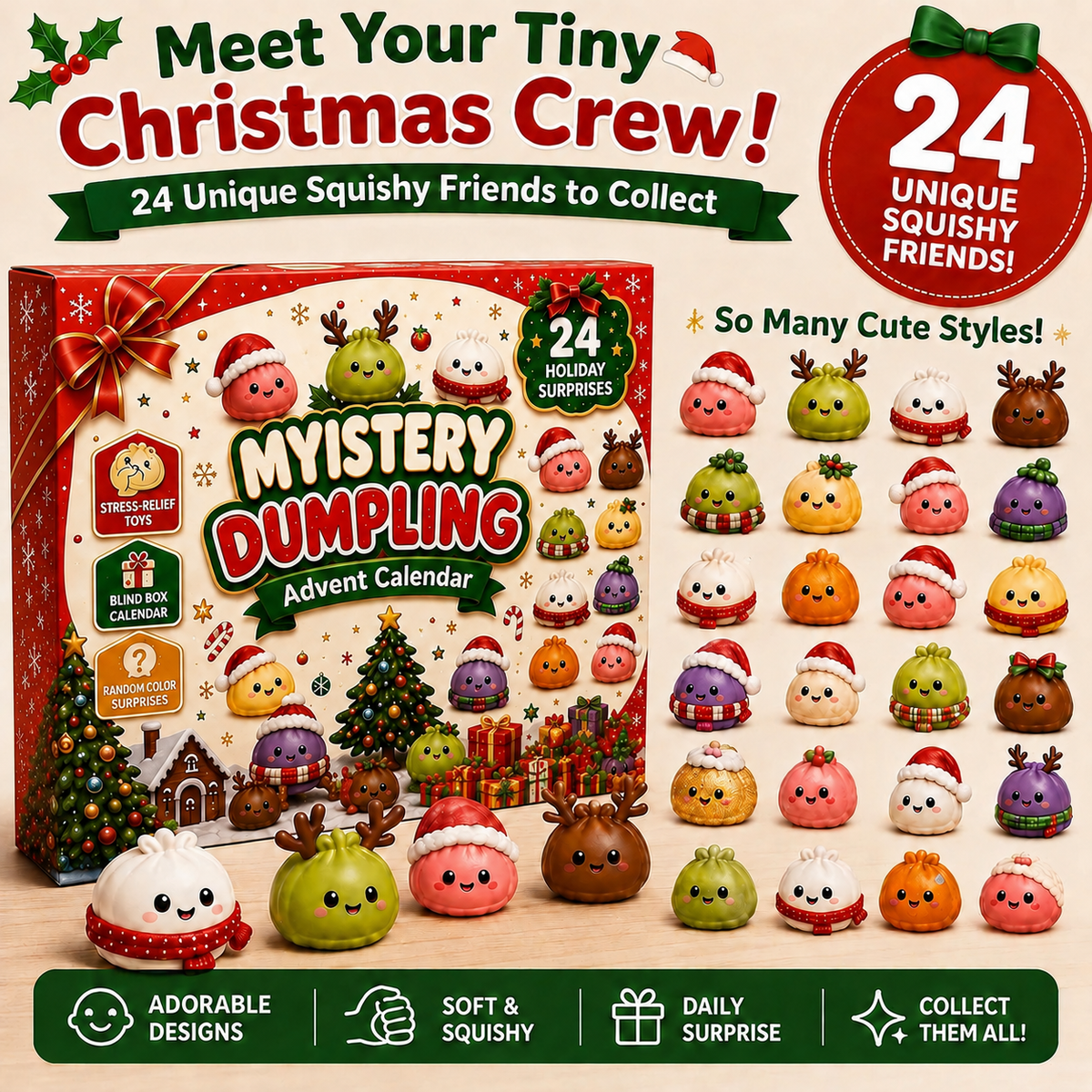 Advent Calendar with Cutest Dumpling Surprises